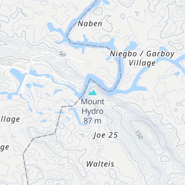 Map of Mount Hydro