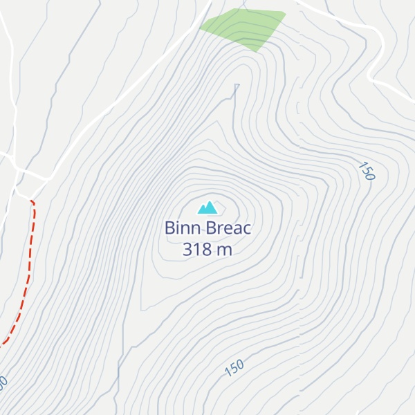 Map of Binn Breac