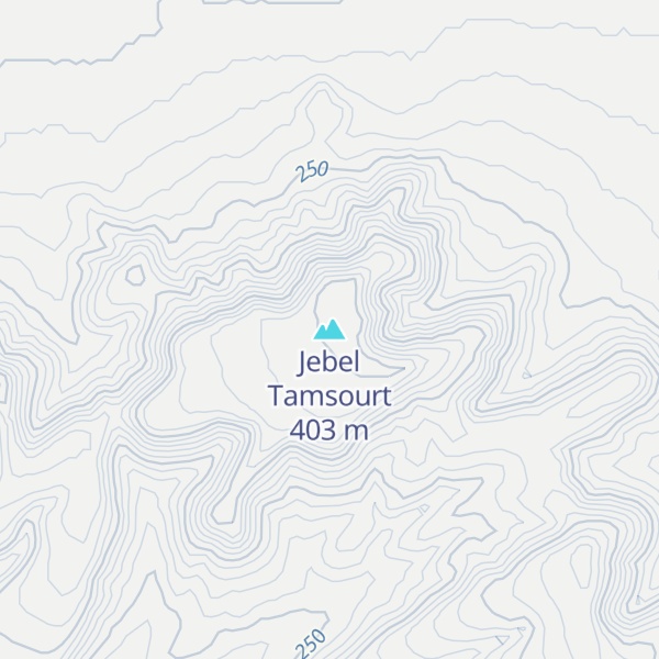 Map of Jebel Tamsourt