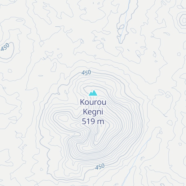Map of Kourou Kegni