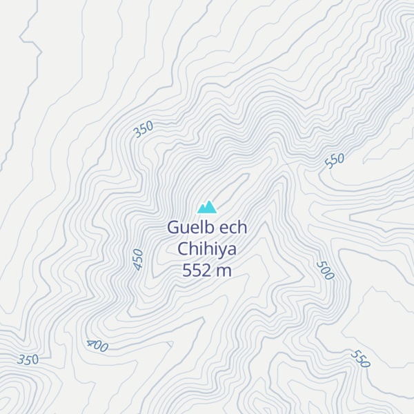 Map of Guelb ech Chihiya