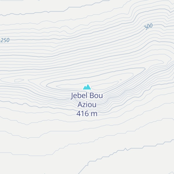 Map of Jebel Bou Aziou