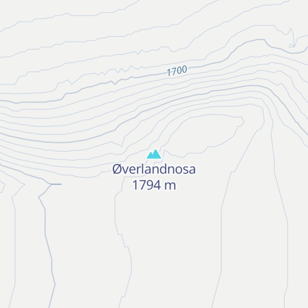 Map of Øverlandnosa