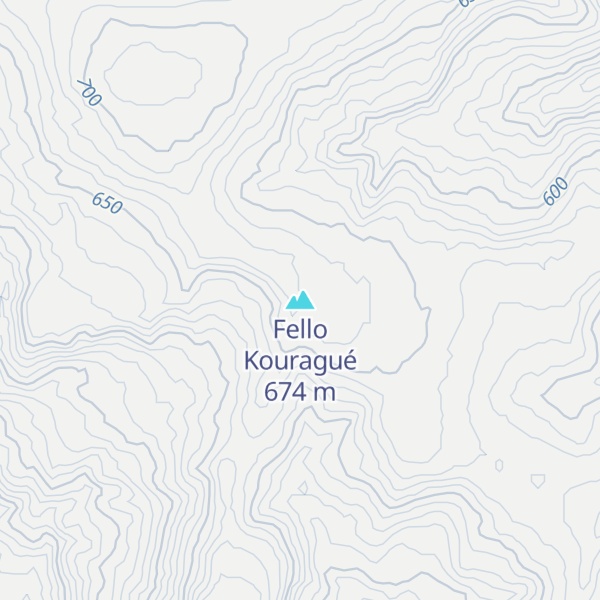 Map of Fello Kouragué