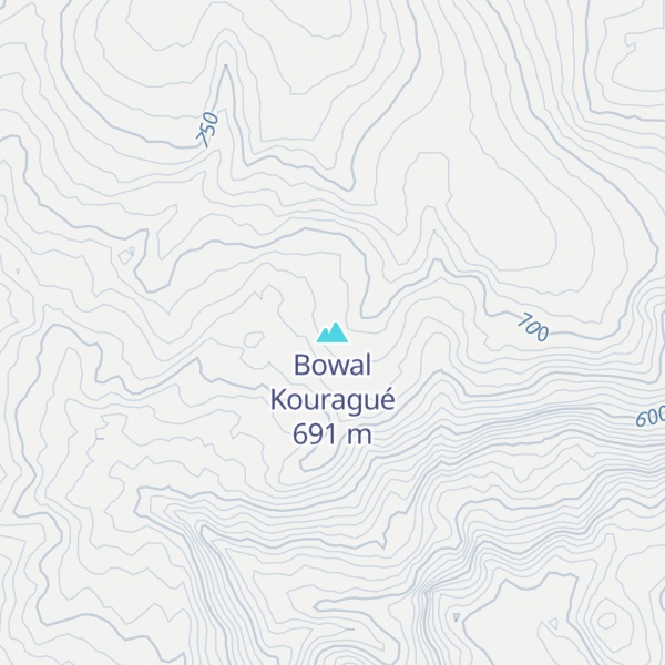 Map of Bowal Kouragué