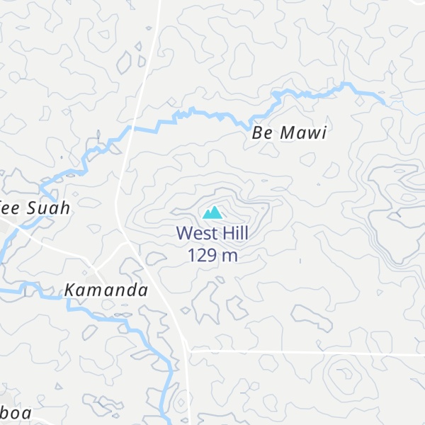 Map of West Hill