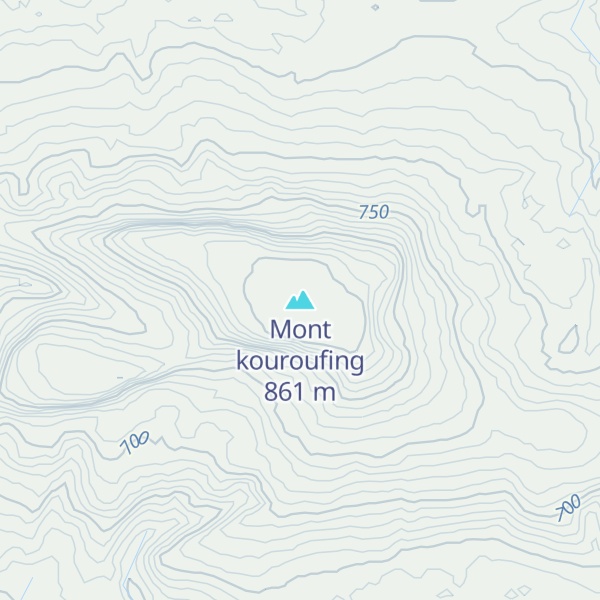 Map of Mont kouroufing