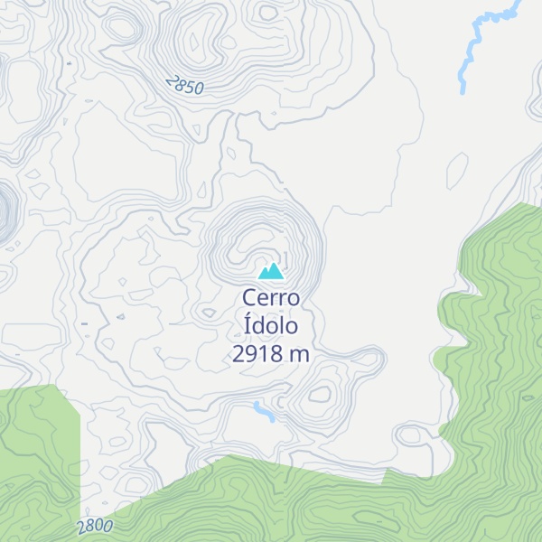 Map of Cerro Ídolo