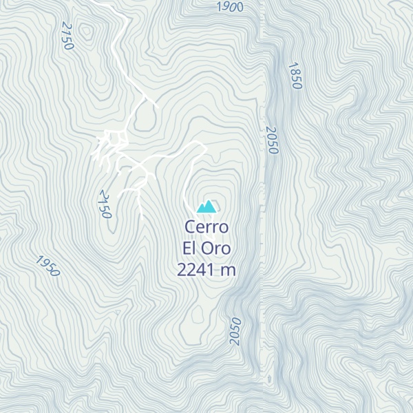 Map of Cerro El Oro