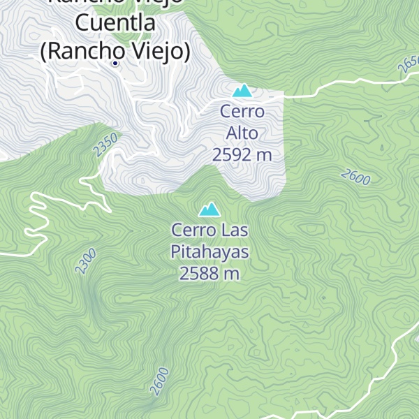 Map of Cerro Las Pitahayas
