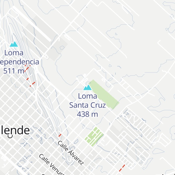Map of Loma Santa Cruz
