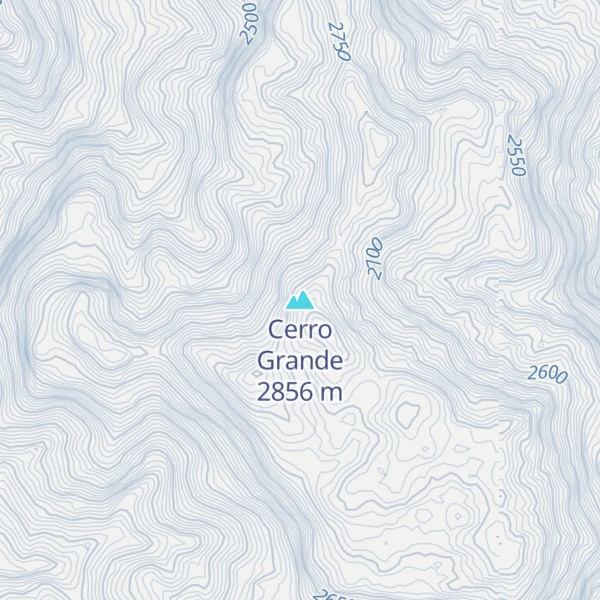 Map of Cerro Grande