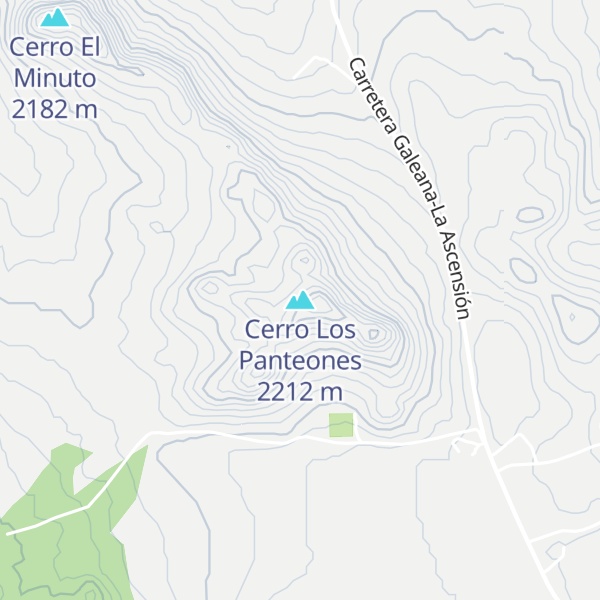 Map of Cerro Los Panteones