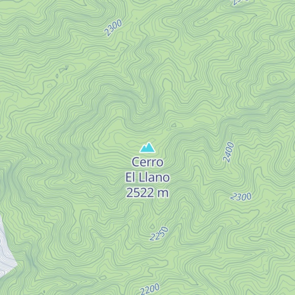 Map of Cerro El Llano