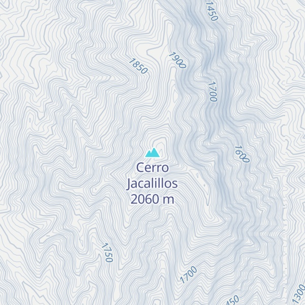 Map of Cerro Jacalillos