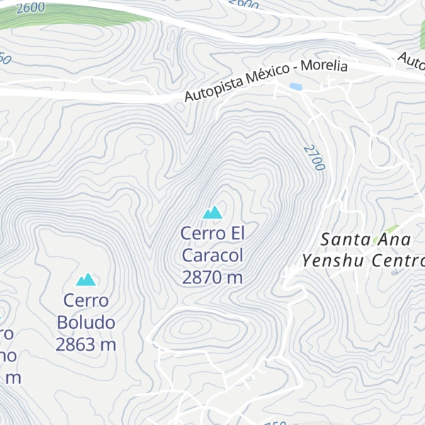 Map of Cerro El Caracol