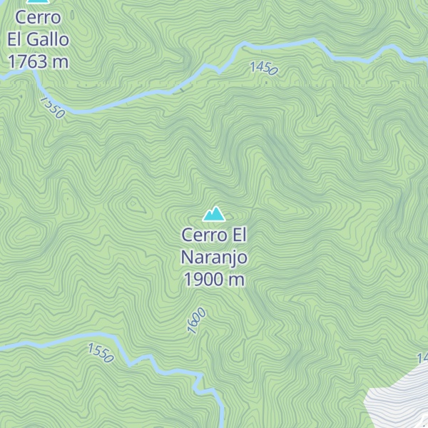 Map of Cerro El Naranjo