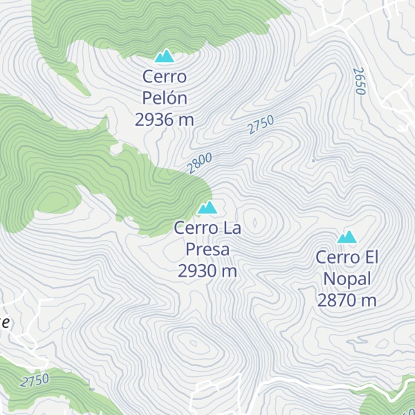 Map of Cerro La Presa