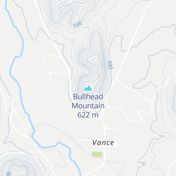 Map of Bullhead Mountain