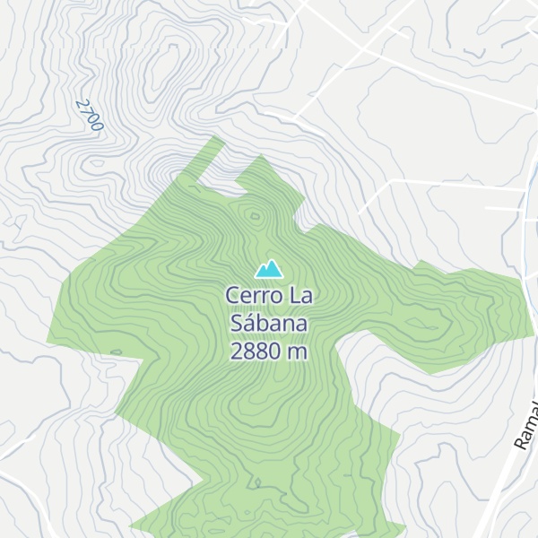 Map of Cerro La Sábana
