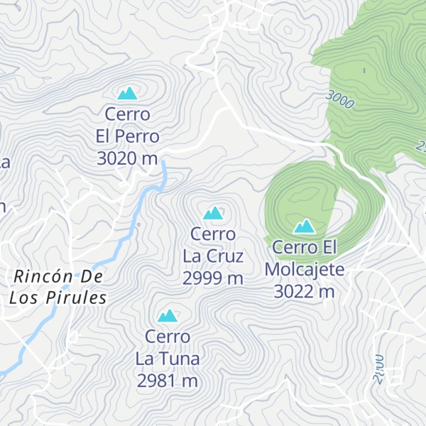 Map of Cerro La Cruz