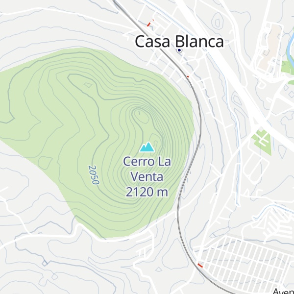 Map of Cerro La Venta