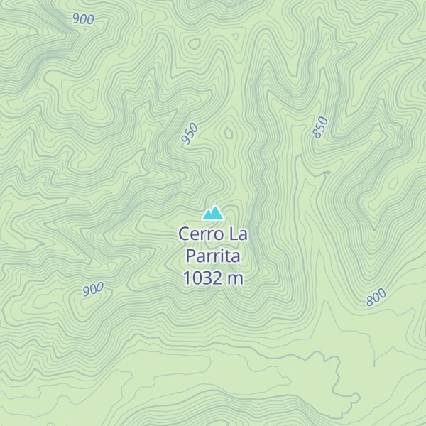 Map of Cerro La Parrita