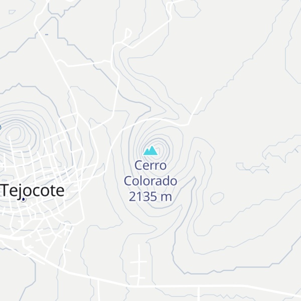 Map of Cerro Colorado