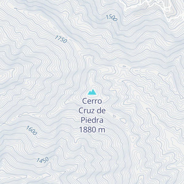 Map of Cerro Cruz de Piedra