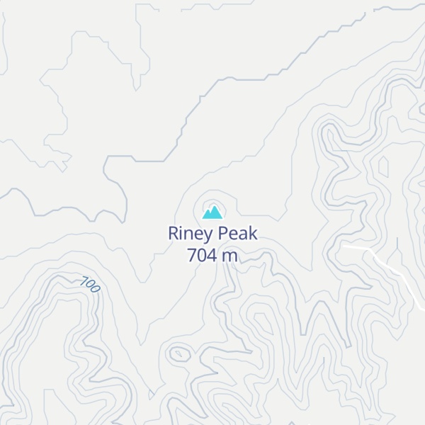 Map of Riney Peak