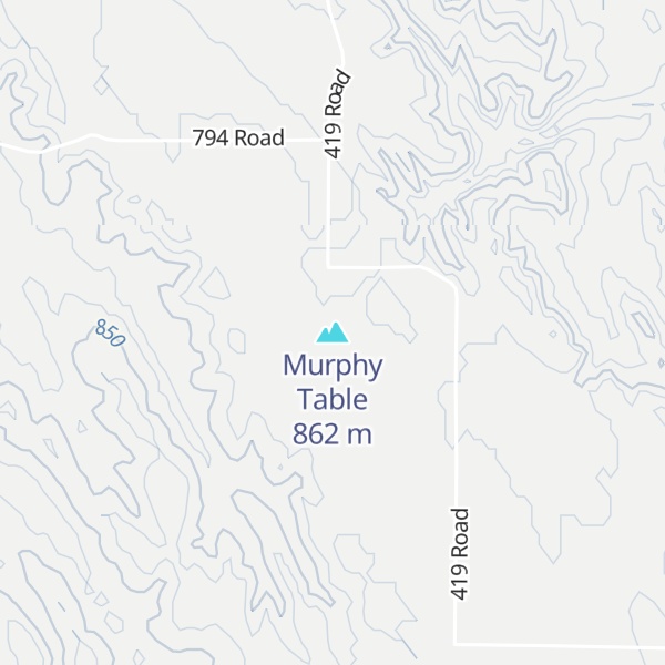 Map of Murphy Table