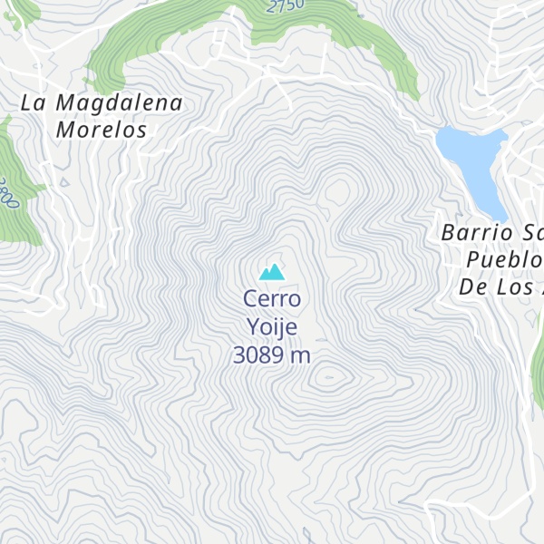 Map of Cerro Yoije