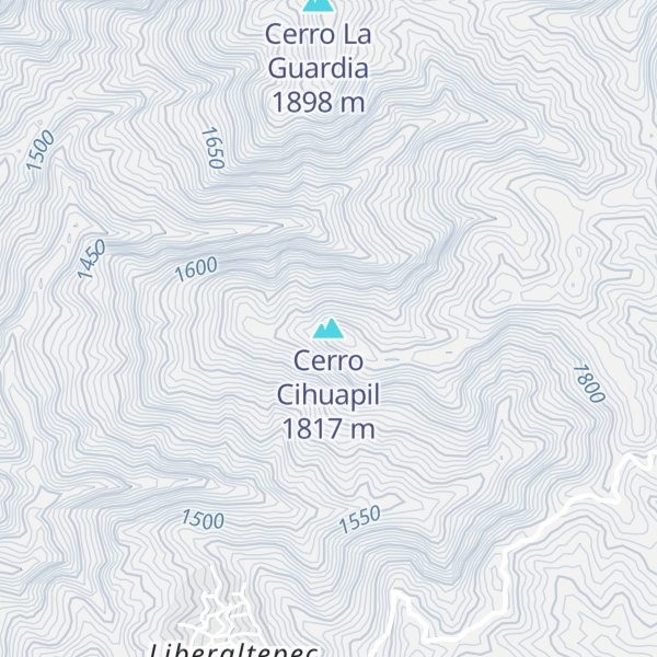 Map of Cerro Cihuapil