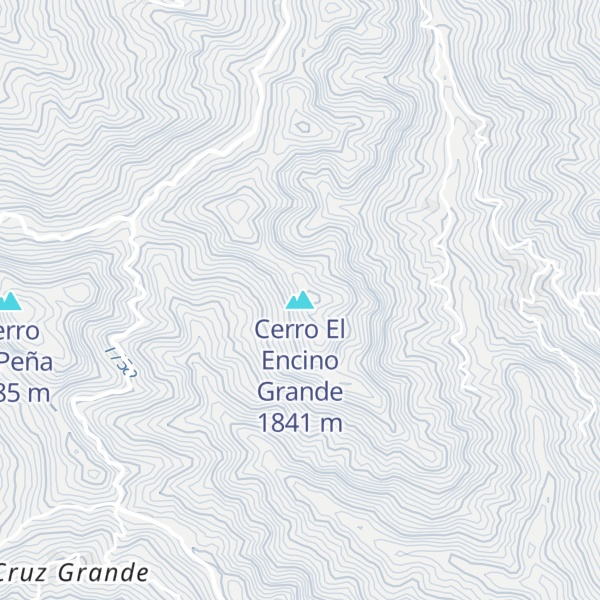 Map of Cerro El Encino Grande