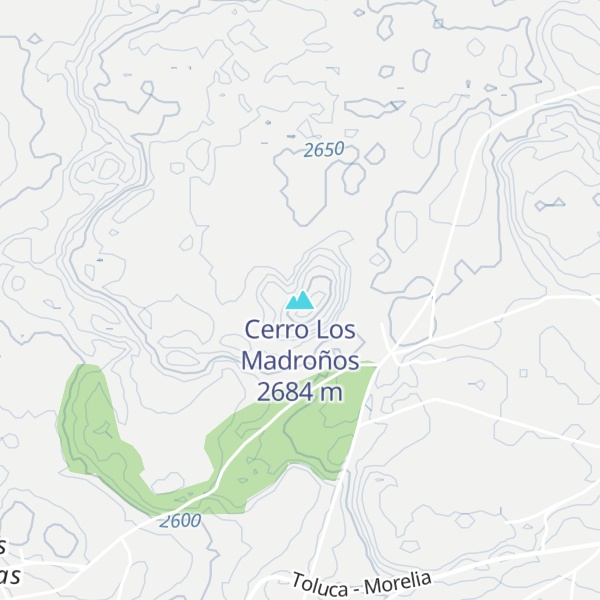 Map of Cerro Los Madroños