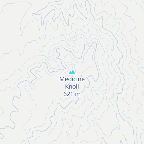 Map of Medicine Knoll