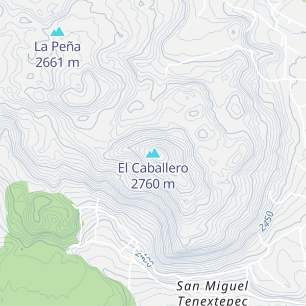 Map of El Caballero