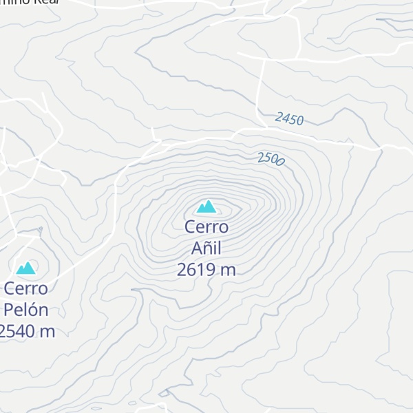 Map of Cerro Añil