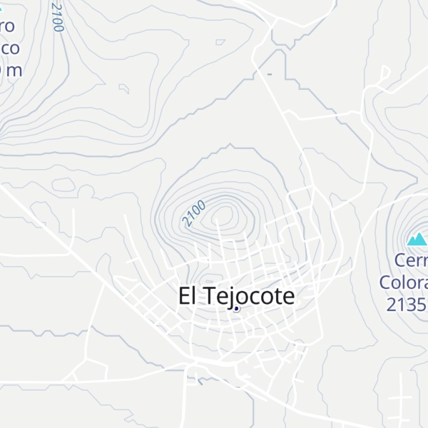 Map of Cerro Pelón