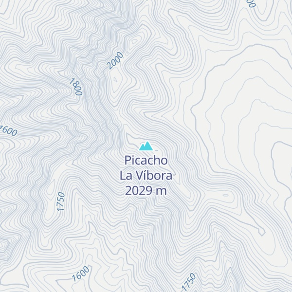 Map of Picacho La Víbora