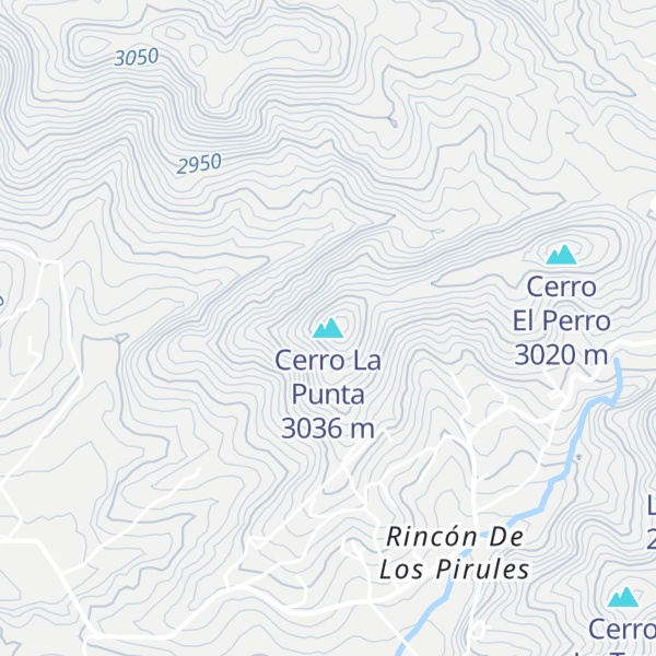 Map of Cerro La Punta