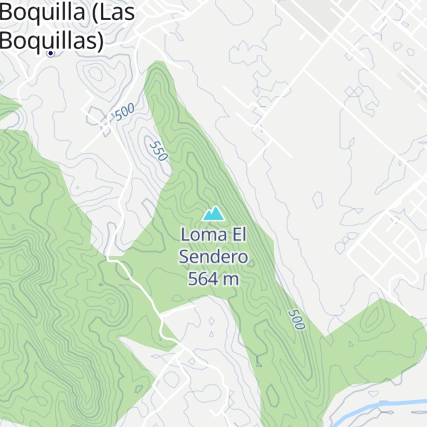 Map of Loma El Sendero