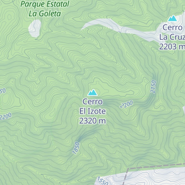Map of Cerro El Izote