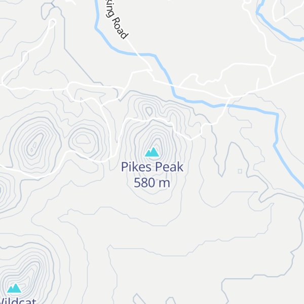 Map of Pikes Peak