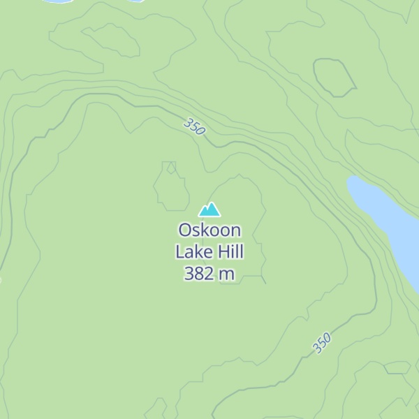 Map of Oskoon Lake Hill