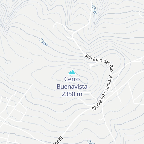 Map of Cerro Buenavista