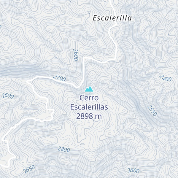 Map of Cerro Escalerillas