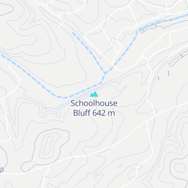 Map of Schoolhouse Bluff