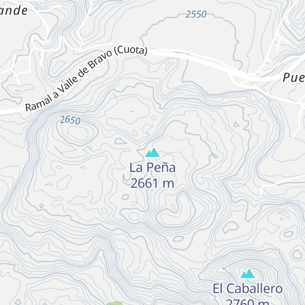 Map of La Peña