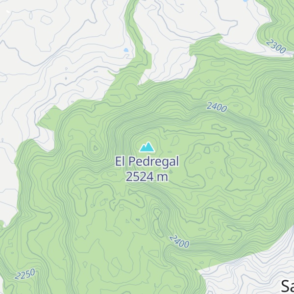 Map of El Pedregal